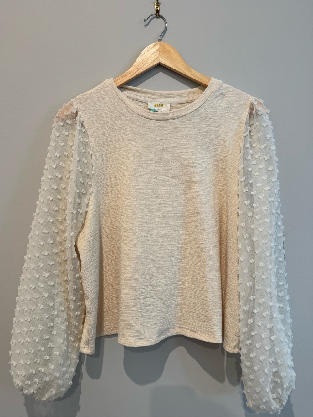 Maeve Textured-Sleeve Blouse, 1X